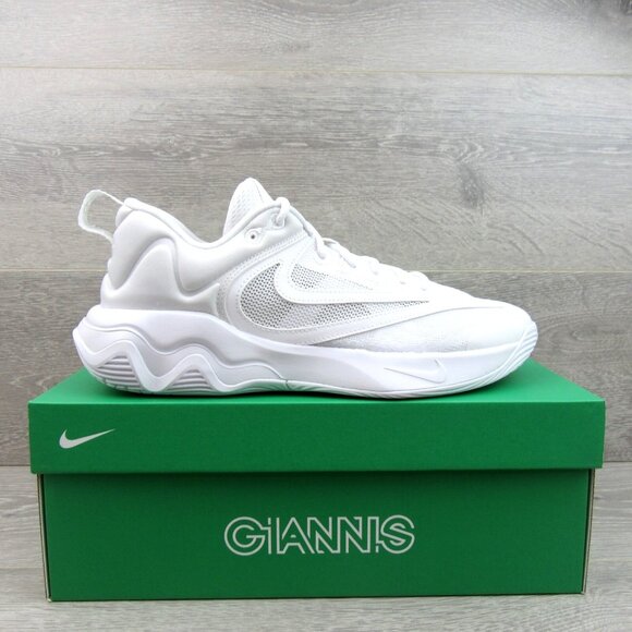 Nike Giannis Immortality 3 White Basketball Shoes Men's Size 10 NEW - Picture 2 of 15